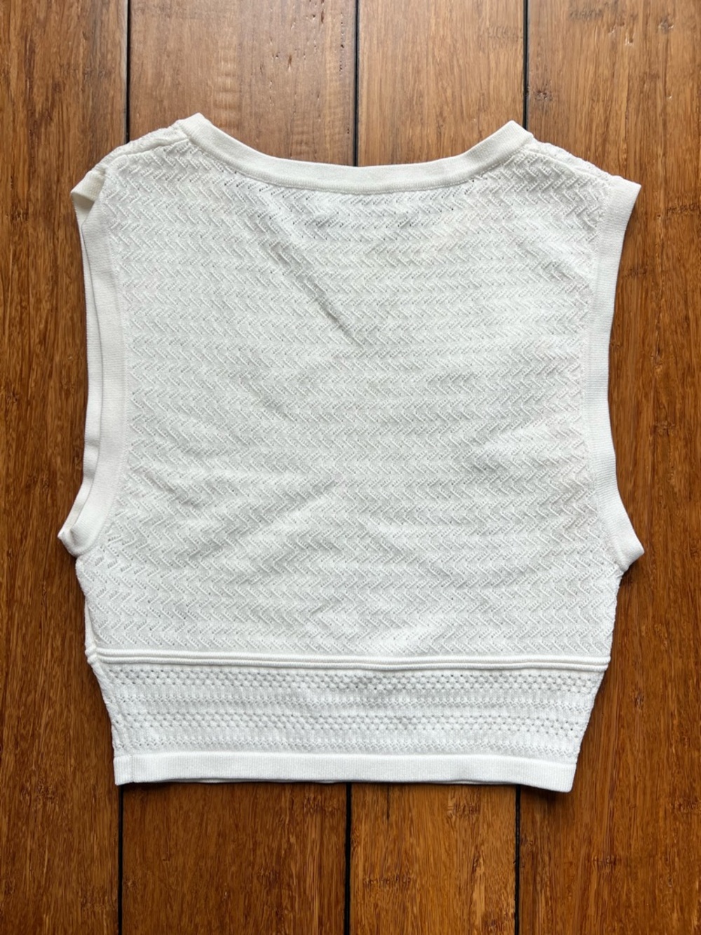 Babaton Pointelle Cropped Tank Size S - Picture 2 of 7